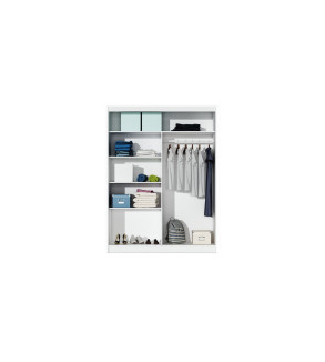 GABA PREMIUM DK 160 cm Sliding Door Wardrobe with Mirror