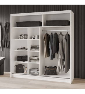 GABA PREMIUM DK 203 cm Sliding Door Wardrobe with Mirror