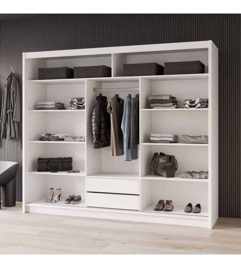 GABA PREMIUM ML 250 cm Sliding Door Wardrobe with Mirror
