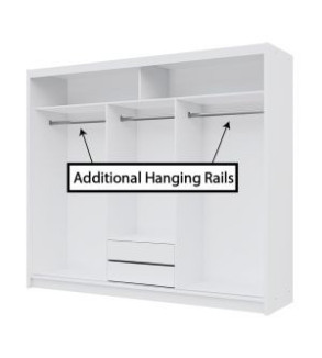 GABA PREMIUM ML 250 cm Sliding Door Wardrobe with Mirror