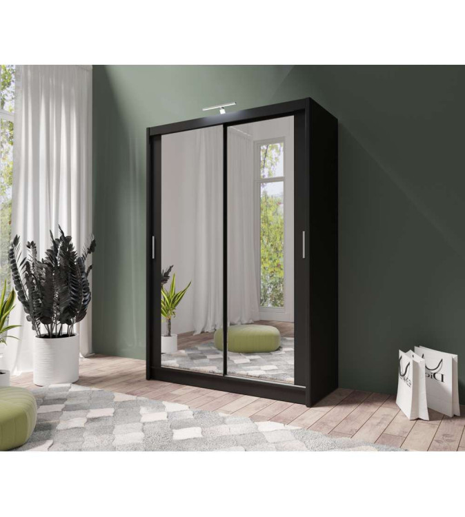 GABA PREMIUM PS 150 cm Sliding Door Wardrobe with Mirror
