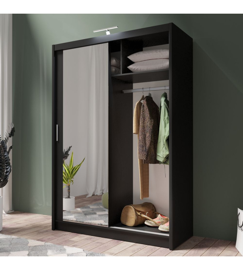 GABA PREMIUM PS 150 cm Sliding Door Wardrobe with Mirror