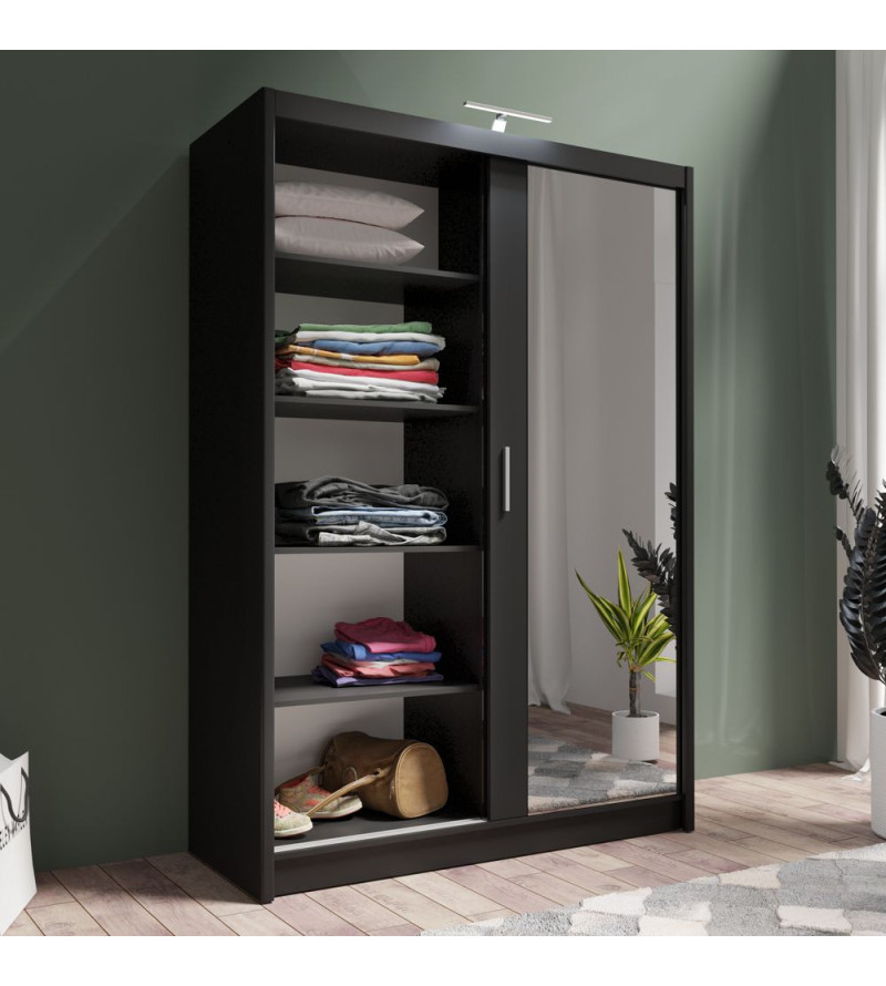 GABA PREMIUM PS 150 cm Sliding Door Wardrobe with Mirror