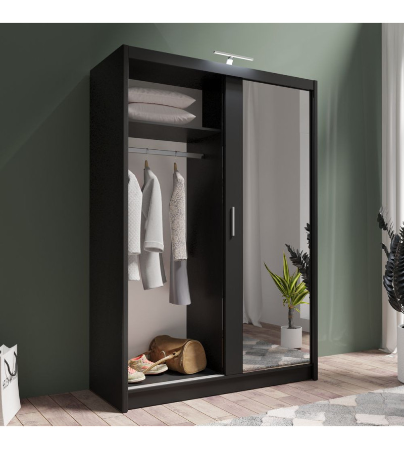 GABA PREMIUM PS 150 cm Sliding Door Wardrobe with Mirror