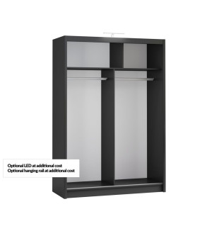GABA PREMIUM PS 150 cm Sliding Door Wardrobe with Mirror