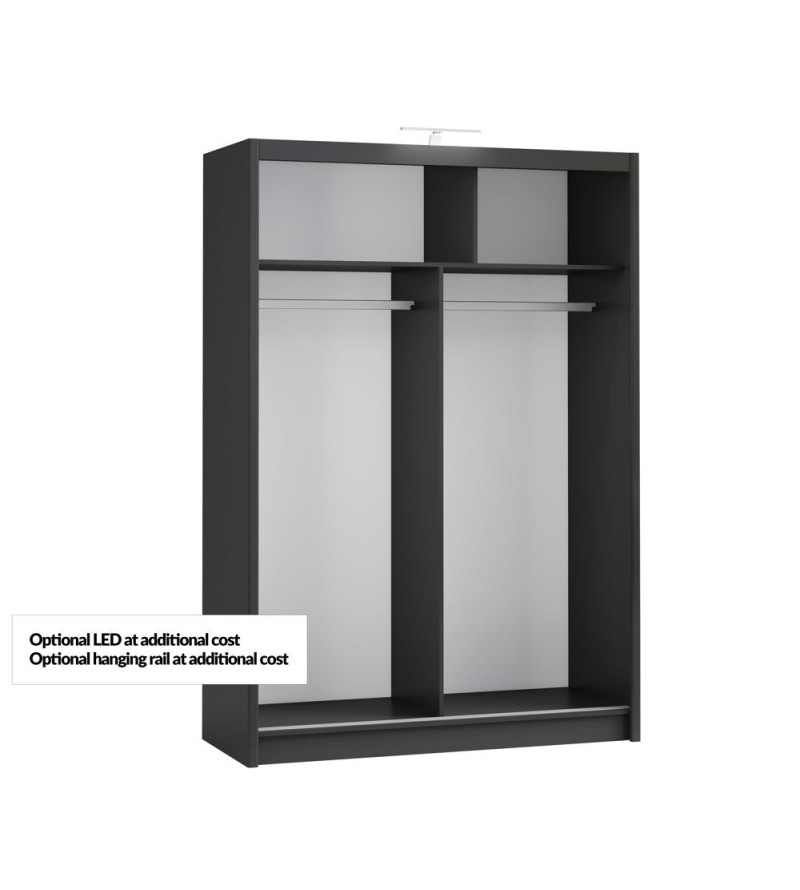 GABA PREMIUM PS 150 cm Sliding Door Wardrobe with Mirror